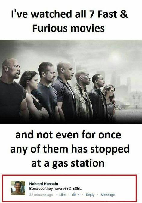 Meme Vin Diesel Fast Furious